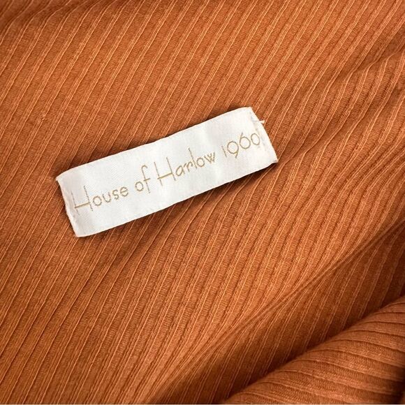 House of Harlow 1960 One Shoulder Bodycon Ribbed Dress Size M - Picture 3 of 4